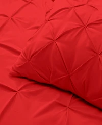 Nestl Pinch Pleat 3-Pc. Duvet Cover Set, King