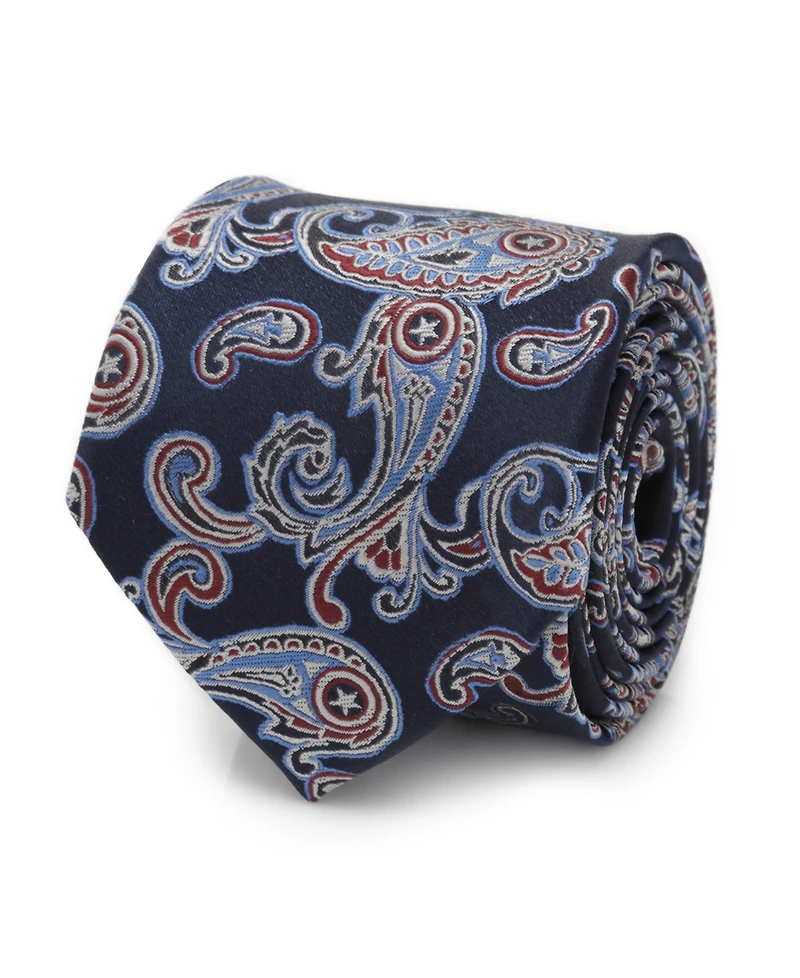 Marvel Men's Captain America Paisley Tie