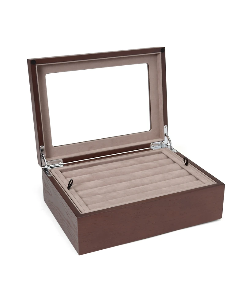 Ox & Bull Trading Co. Men's Espresso Cufflinks Collector's Case