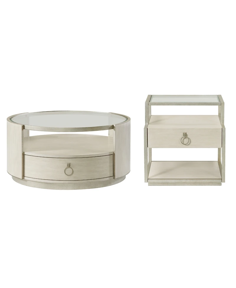 Maisie Round Cocktail Table and End Table Set