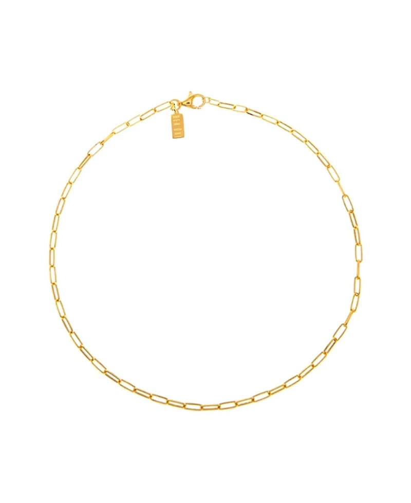 18k Gold Vermeil Paper Clip Necklace
