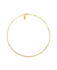 18k Gold Vermeil Paper Clip Necklace