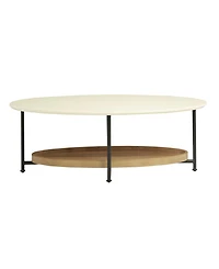 Madison Park Beaumont 2 Tier Oval Coffee Table