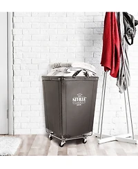 Seville Classics Heavy-Duty Rolling Laundry Hamper