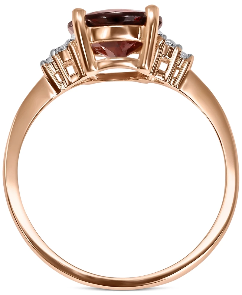 Amethyst (1-5/8 ct. t.w.) & Diamond (1/20 Ring 14k Gold (Also London Blue Topaz Rhodolite Garnet)