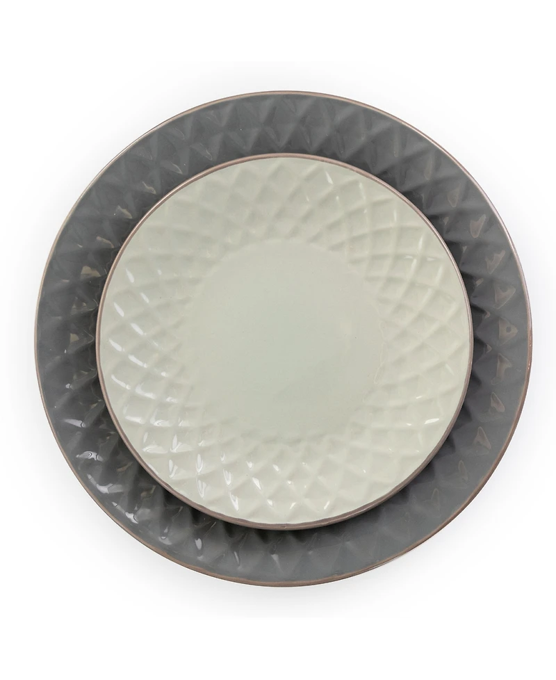 Elama Tahitian Diamond 16 Pc. Dinnerware Set, Service for 4