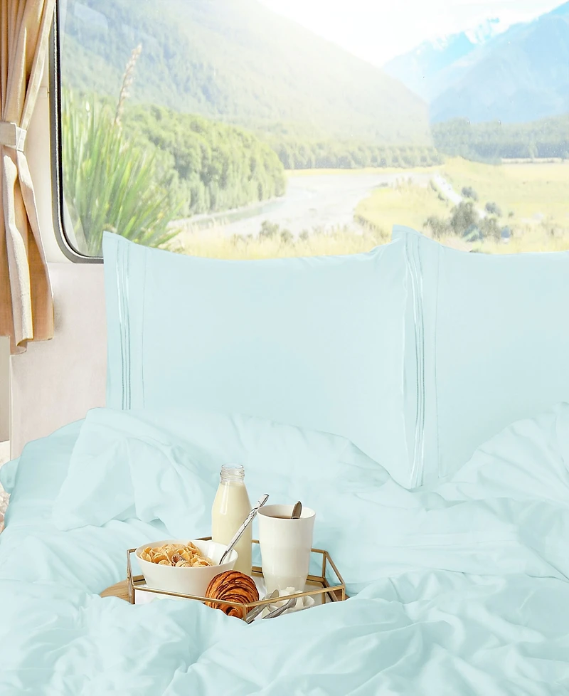 Nestl Premier 1800 Series Deep Pocket Bed 4 Piece Sheet Set, Rv Queen