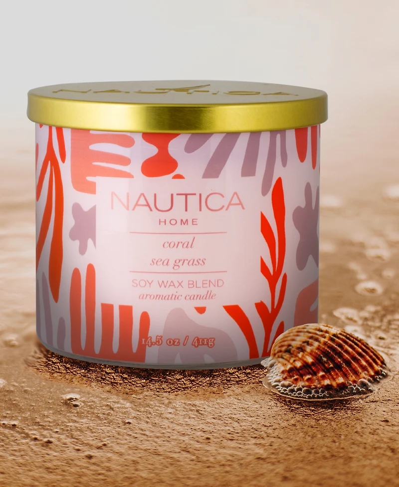 Nautica Coral Sea Grass Candle, 14.5 oz