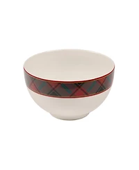 Spode Christmas Tree Tartan Rice Bowl, Set of 4