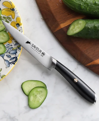 Saveur Selects Voyage Series 5" Forged German Steel Serrated Utility Knife