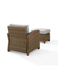 Bradenton Outdoor Wicker Chair Set, 2 Piece