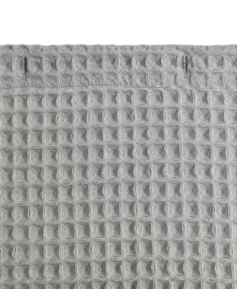 Vera Wang Marled Waffle Yarn Dyed Shower Curtain, 72" X 70"