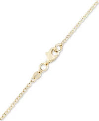 Enamel Evil Eye Dangle 18" Statement Necklace in 10k Gold