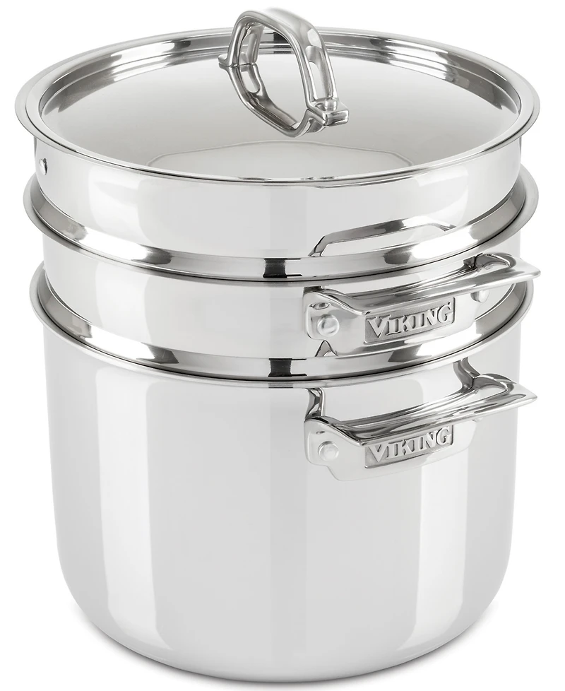 Viking 8-Qt. 3-Ply Multi Cooker with Pasta Pot Steamer Insert
