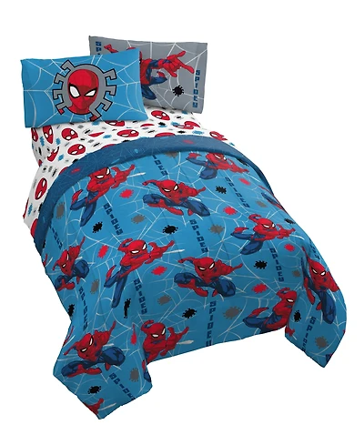 Spider-Man Burst 4 Piece Sheet Set, Full