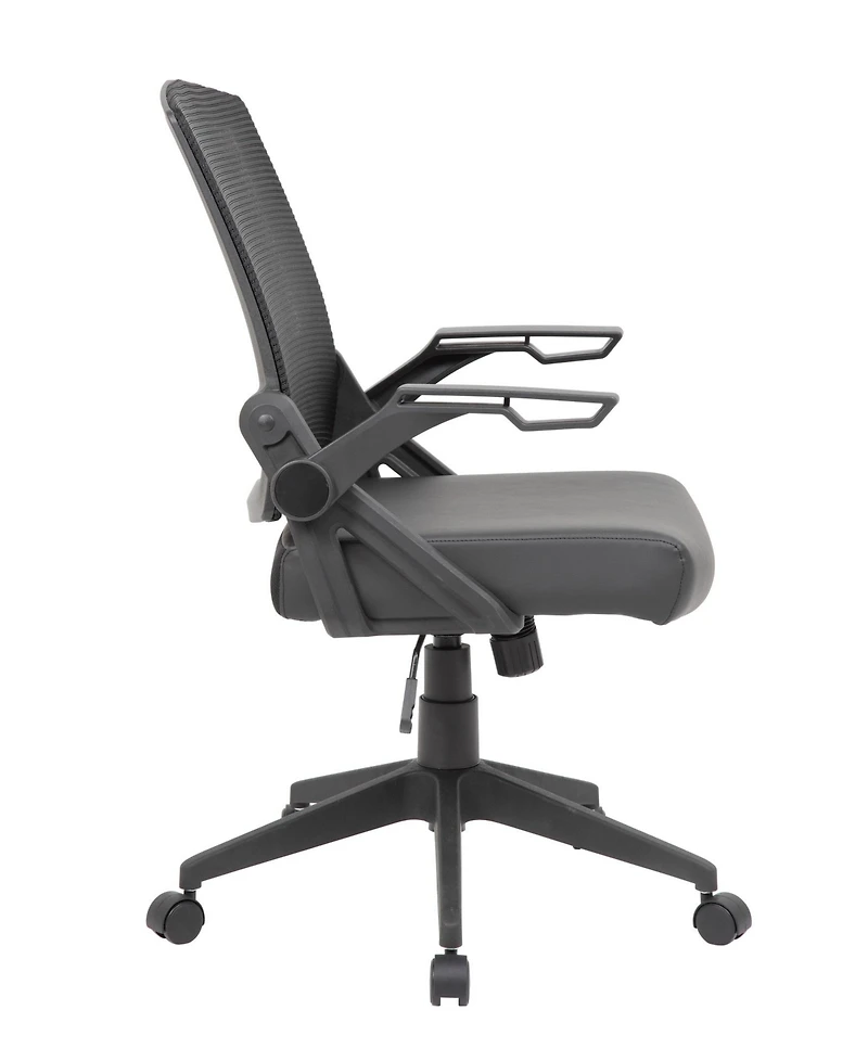 Boss Office Products Mesh Flip Arm Task Chair