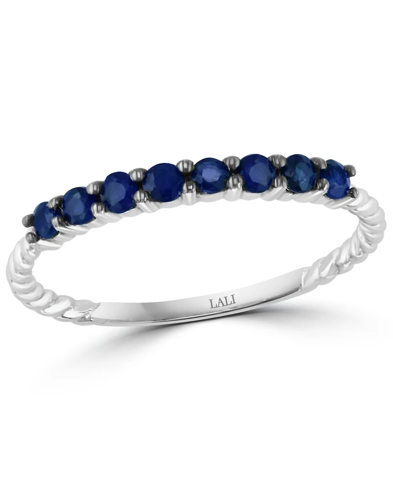 Sapphire Stack Ring (1/3 ct. t.w.) 14k White Gold