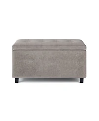 Cosmopolitan Contemporary Rectangle Storage Ottoman