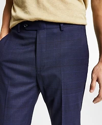 Bar Iii Men's Skinny Fit Wrinkle-Resistant Wool-Blend Suit Separate Pant, Created for Macy's - Close Out!