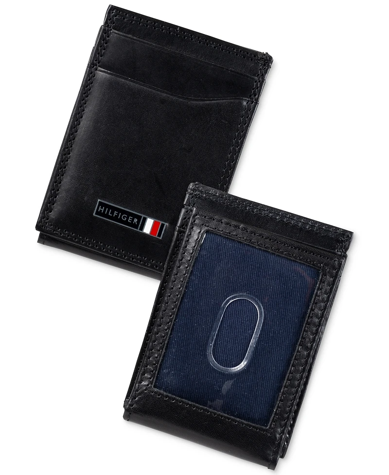 Tommy Hilfiger Men's Edisto Magnetic Leather Wallet