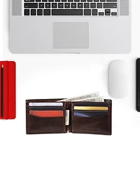 Tommy Hilfiger Men's Slim Bifold Rfid Leather Wallet