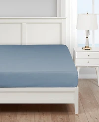 Nautica Solid Cotton Rich Blend Fitted Sheet
