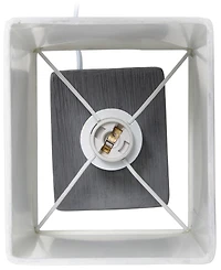 Simple Designs Petite Stone Table Lamp with Shade