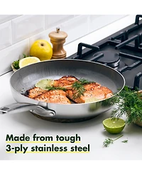 GreenPan Chatham Stainless Ceramic Nonstick 2-Pc. Frypan Set