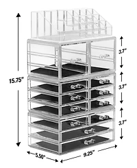 Sorbus Cosmetic Makeup and Jewelry Storage Case Holder