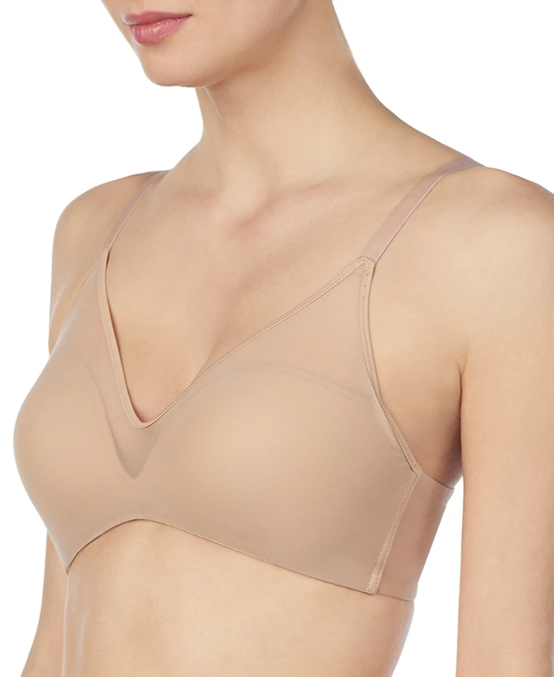 Le Mystere Women's Sheer Illusion Wireless Bra