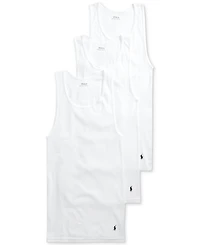 Polo Ralph Lauren Men's 3-Pack Tall Classic Cotton Undershirts