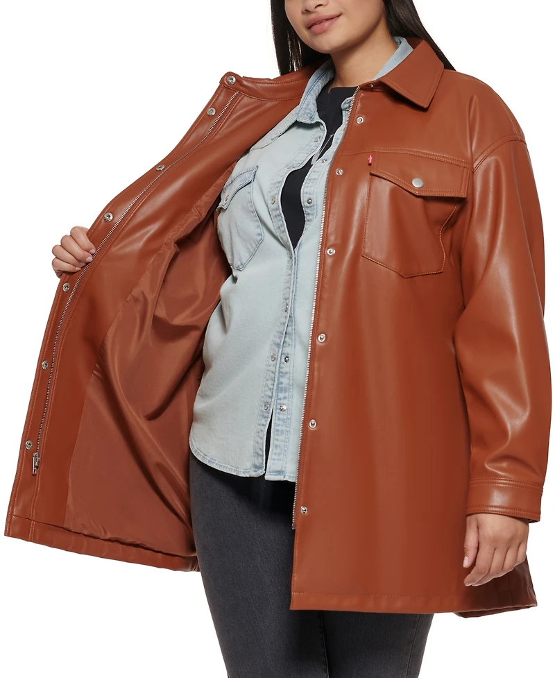 Levi's Trendy Plus Size Belted Jacket