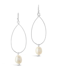 Women's Teardrop Pearl Dangle Earrings