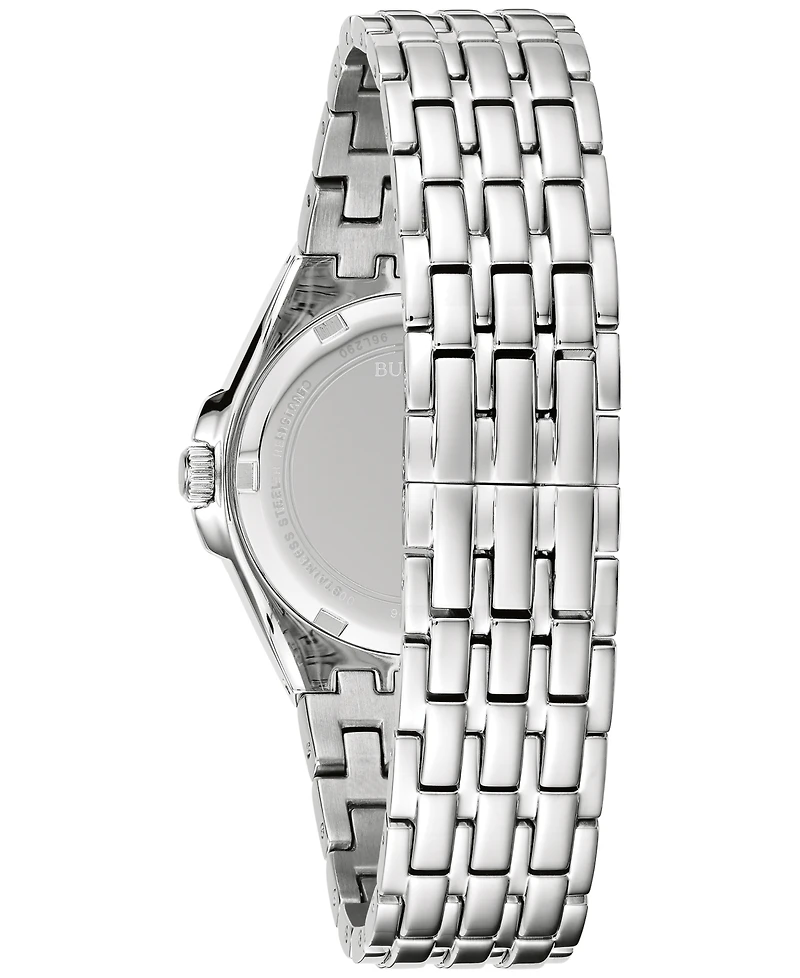 Bulova Women's Phantom Crystal Stainless Steel Bracelet Watch 32mm