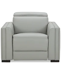 Closeout! Jenneth 41" Leather Recliner, Created for Macy's
