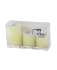 Traditional Flameless Candle, Set of 3