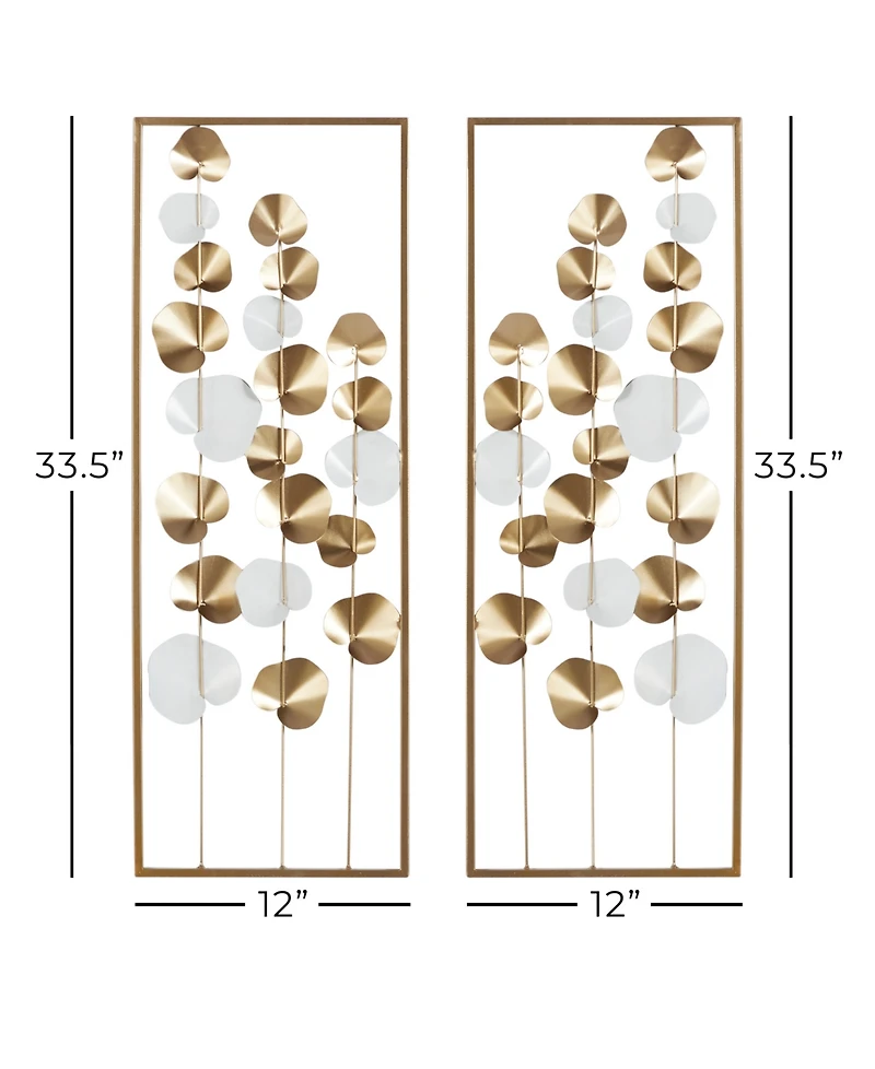 Modern Floral Wall Decor, Set of 2