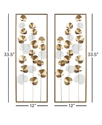 Modern Floral Wall Decor, Set of 2