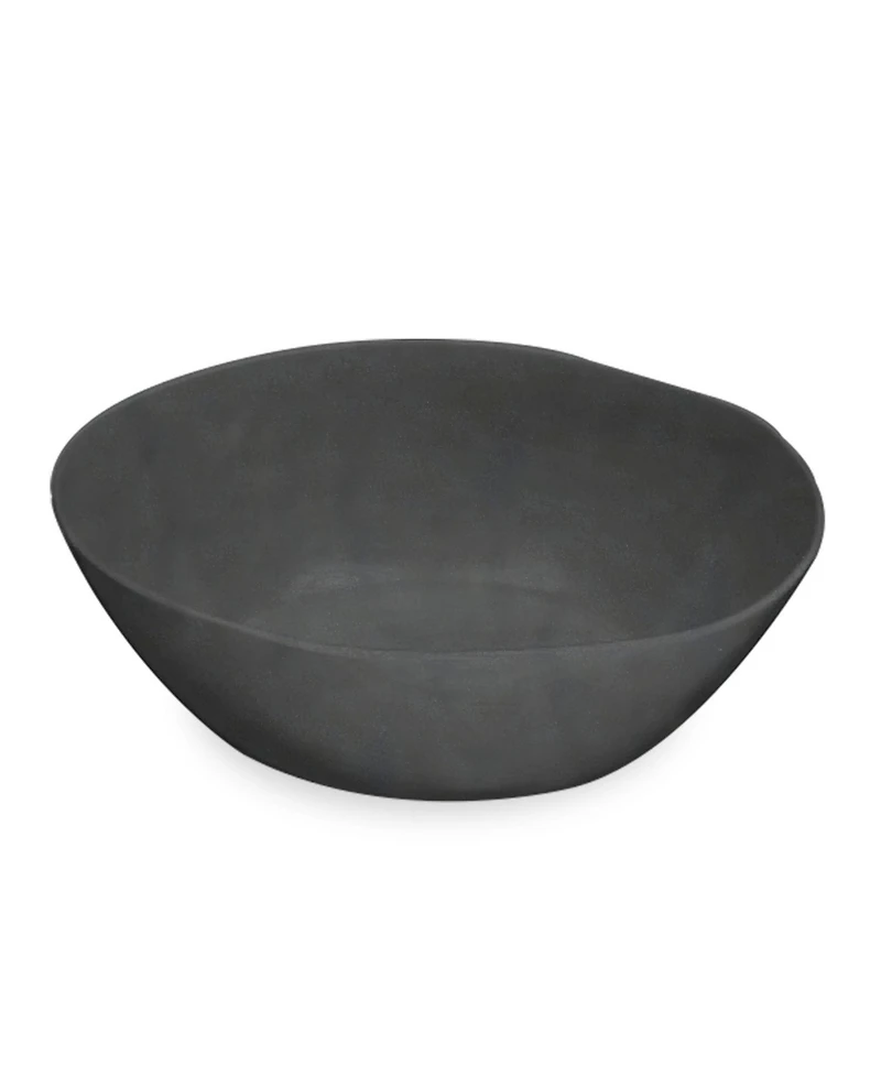 Abode Homewares Planta Matte Black Melamine Serve Bowl 142 oz.
