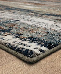 Closeout! Karastan Epiphany Colorful Waves 2'4" x 7'10" Runner Area Rug
