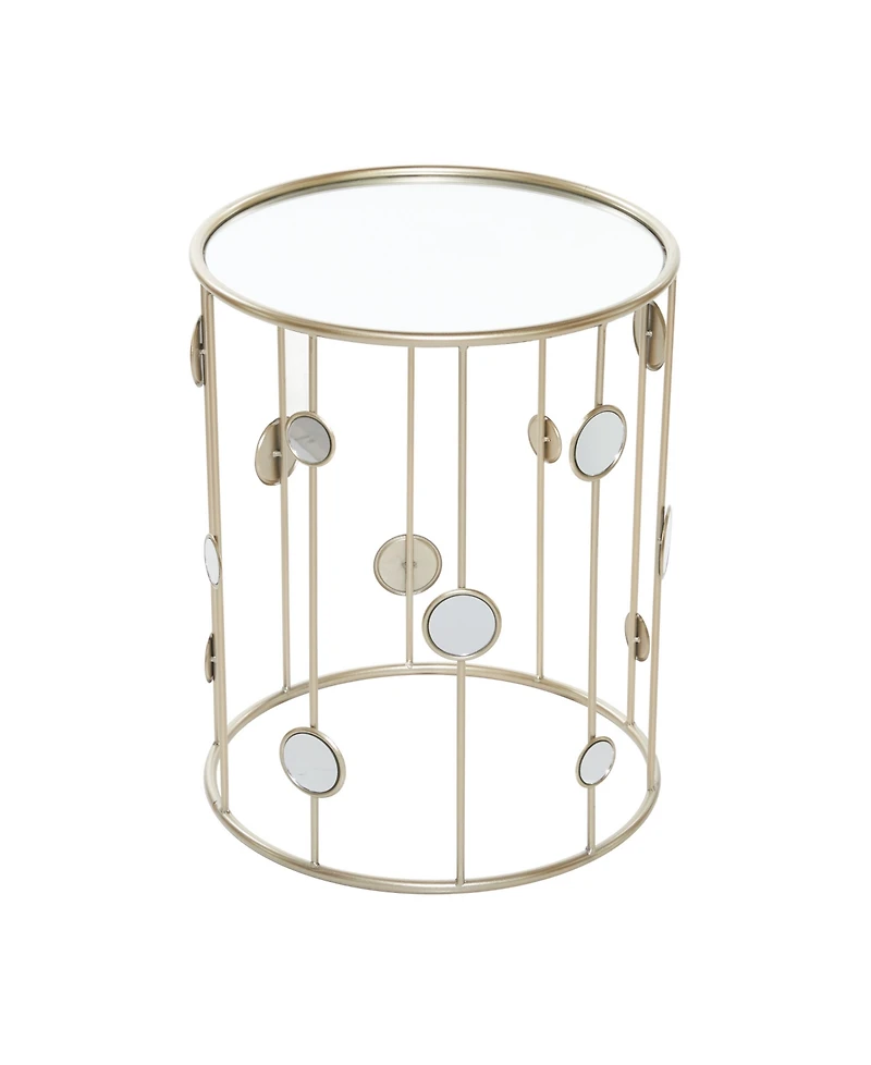 Metal Contemporary Accent Table, 2 Pieces