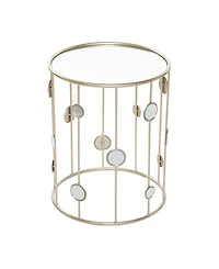 Metal Contemporary Accent Table, 2 Pieces