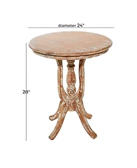 Chinese Fir Farmhouse Accent Table