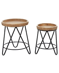 Modern Accent Table, Set of 2