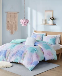 Intelligent Design Cassiopeia Watercolor Tie Dye -Pc. Comforter Set
