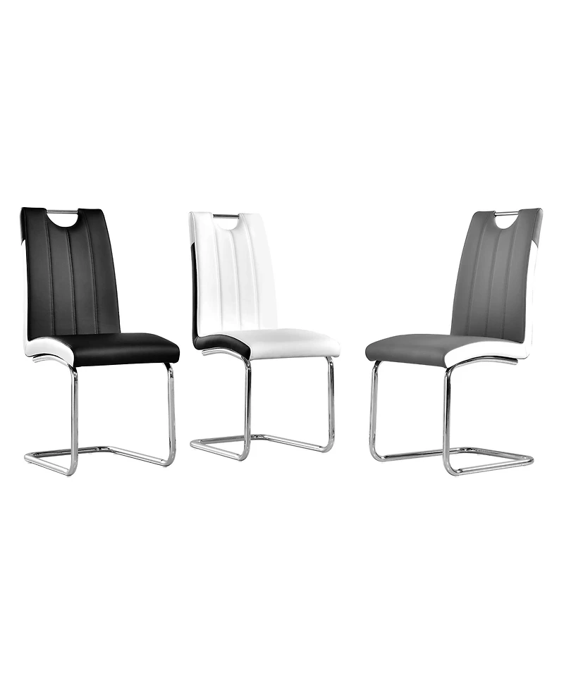 Bono Upholstered Modern Side Chairs, Set of 2