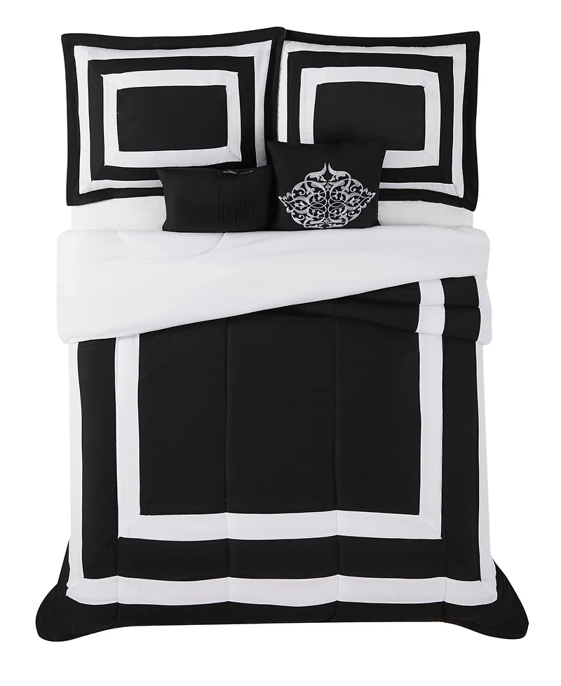 London Fog Rayne's 5 Piece Comforter Set, Queen