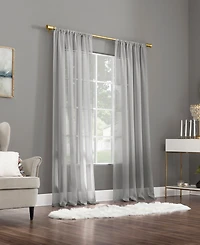 Mallory Sheer Voile Rod Pocket Curtain Panel