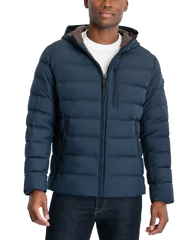 Michael Kors Men's Hooded Puffer Jacket, Created For Macy's