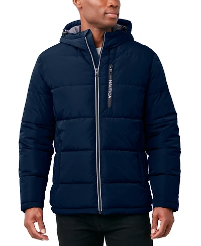 Nautica Men's Hooded Puffer Jacket